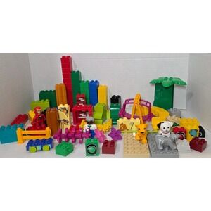 LEGO Duplo Mega Bloks Dora Explorer Zoo Figures Blocks Large Mixed Lot